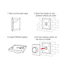Mi·Light Zwarte draadloze LED draaiknop muurdimmer voor Miboxe Triac dimmer module en LED controllers
