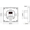 Mi·Light DALI DT6 4-Zone Enkelkleurige Panel Touch Wandpaneel