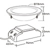 Mi·Light LED Inbouwspot Mi-Light 6W RGBWW Kleur + Dual White 220V. Mat Zwart ⌀118mm