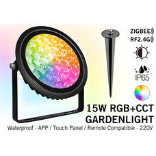 Mi·Light Mi-Light 15W Zigbee + RF RGBWW 220V LED Tuinspot Verlichting IP65 | FUTC03ZR