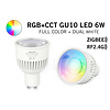 Mi·Light Mi-Light Zigbee 3.0 + RF 6W RGBWW Kleur + Dual White Dimbaar GU10 LED Spot 220V