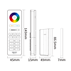 Mi·Light C8 Witte Touch Remote RGB+Dual White,  Mi-Light  RGBWW met 8-kanalen