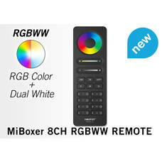 Mi·Light C8 ZwarteTouch Remote RGB+CCT (Dual White) Mi-Light RGBWW met 8-kanalen