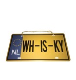 Metalen kentekenplaat WH-IS-KY