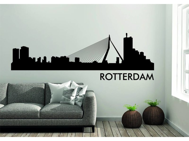 stoom martelen Het eens zijn met Rotterdam Skyline muursticker - Versierendoejezo.nl Winkel (B2C&B2B) |  Atelier | Creatief ontwerp bureau