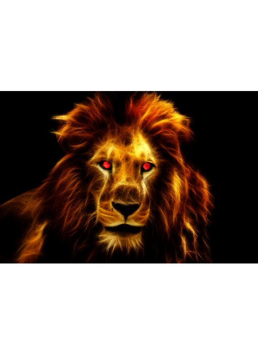 RoughMark Sticker vlam leeuw