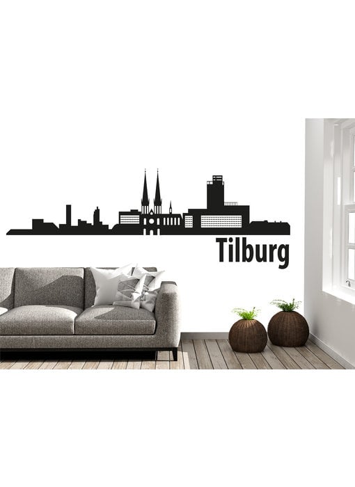 Tilburg Skyline Muursticker