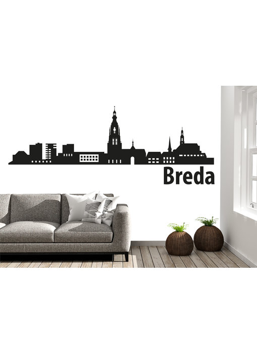 Breda Skyline Muursticker