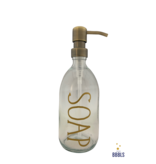 BBBLS® Glazen fles goud 'Soap' premium -500ml