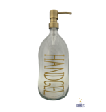 BBBLS® Glazen fles goud 'Handgel' premium -1ltr