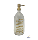 BBBLS® Glazen fles goud 'Abwasch' premium -1ltr
