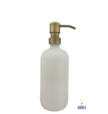 BBBLS® Wit glazen fles premium gouden pomp-500ml