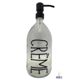BBBLS® Glazen fles zwart 'Creme' premium -1ltr