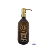 BBBLS® Bruin PET fles goud 'Conditioner' premium -500ml