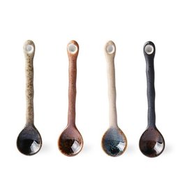 set of 4 ceramic spoons