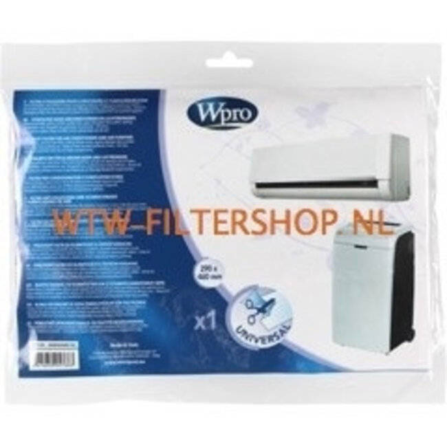 Universeel filter voor airconditioner (290 x 460 x 5 mm) - AFI106 WPRO 484000008643