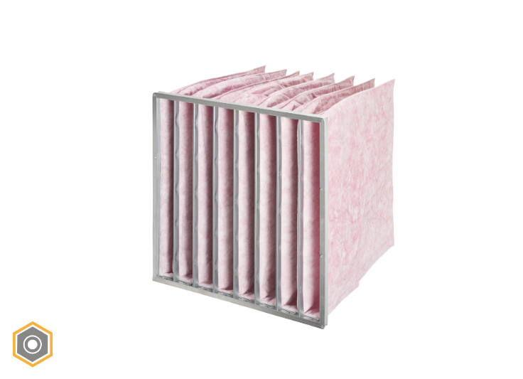 Synthetische zakkenfilters van eigen fabrikaat F7 - ePM10 80%