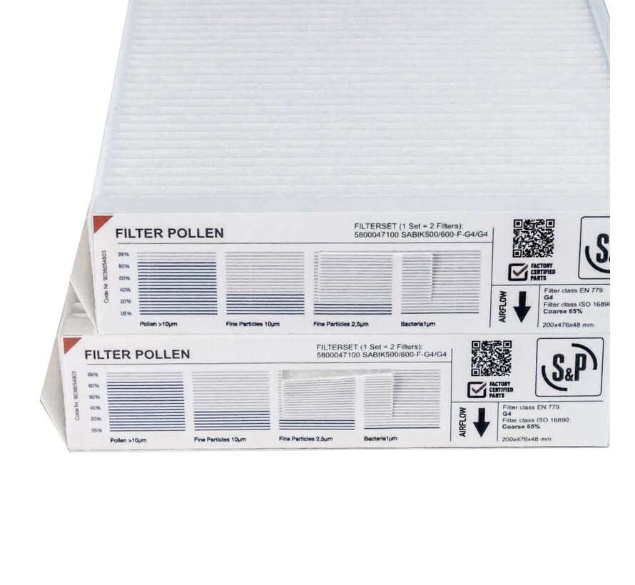 Soler & Palau Sabik 500-F - G4/G4 (original filter set)