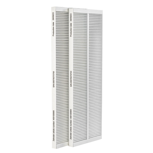 Zehnder ComfoAir E 300 / 400 filterset – 2 stuks | G4+G4 | 160×500×20 mm | Origineel