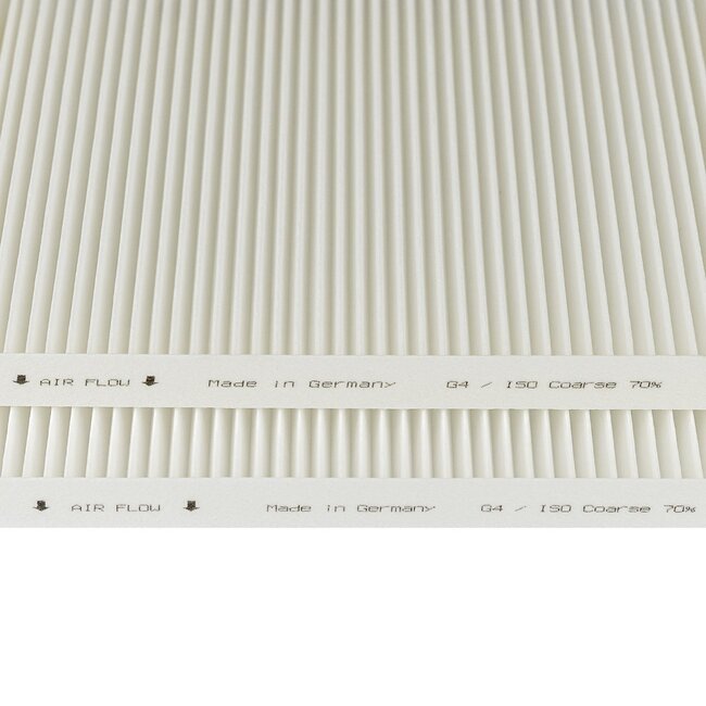 Vasco D300E II filterset – 2 stuks | G4+G4 | 230×230×20 mm | HQ-Filters huismerk