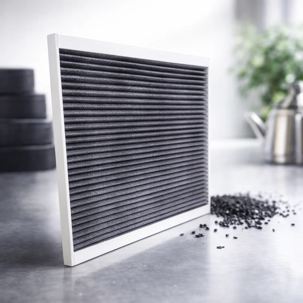 Carbon combifilters voor WTW en ventilatie – actief koolstoffilter + ePM1 fijnstoffilter tegen houtrook, sigarettenrook en geurhinder
