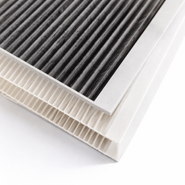 Vasco DX4 / DX5 / DX6 F9 + G4 Filterset (3 stuks) – HQ-Filters Huismerk – 275×275×20 mm – ePM1 80% Carbon + Coarse 70% – Toevoer + Retour