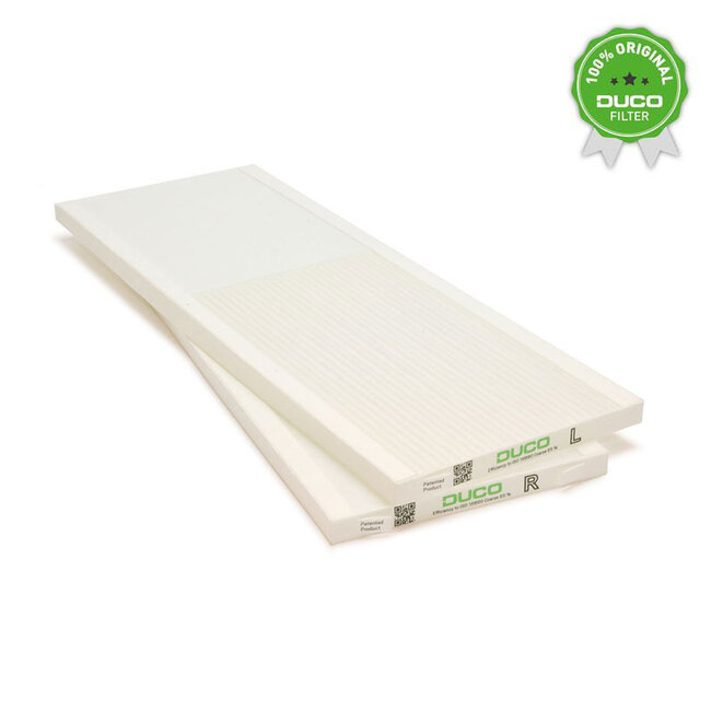 DucoBox Energy Comfort D400 en Comfort Plus D350 D450 D550 filterset 2x G4 ISO Coarse 65% – 520x190x18 mm | origineel Duco 0000-4741