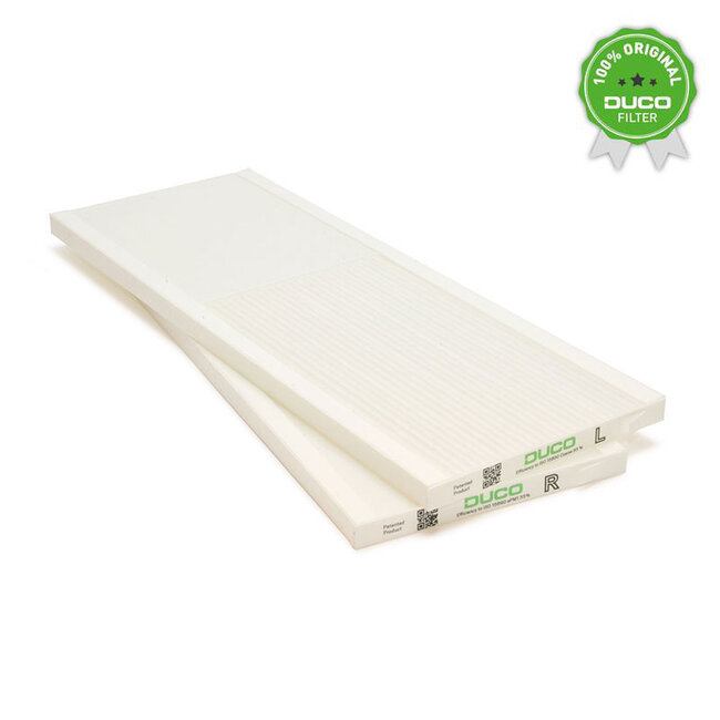 DucoBox Energy Comfort D400 en Comfort Plus D350 D450 D550 filterset G4 + F7, ISO Coarse 65% en ePM1 55% – 520x190x18 mm | origineel Duco 0000-4742