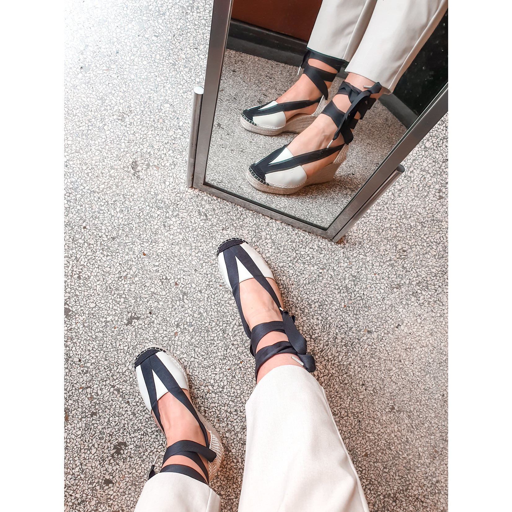 Witte espadrilles met sleehak online kopen | Fashionchick.nl