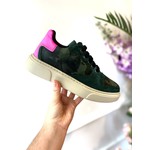 Army Green and Neon Pop sneaker