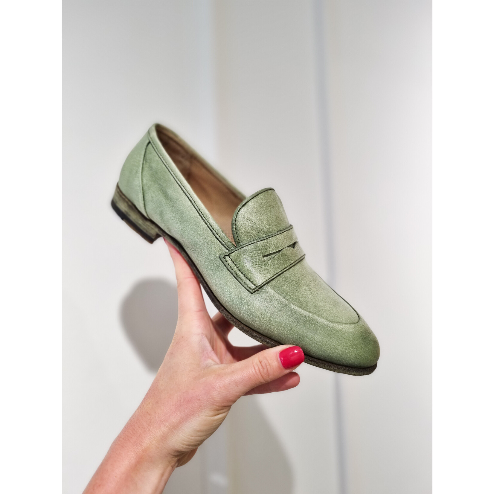 Paul Silence loafer goodyear Ortica groen