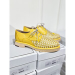 Pertini leren veterschoen Cross Yellow