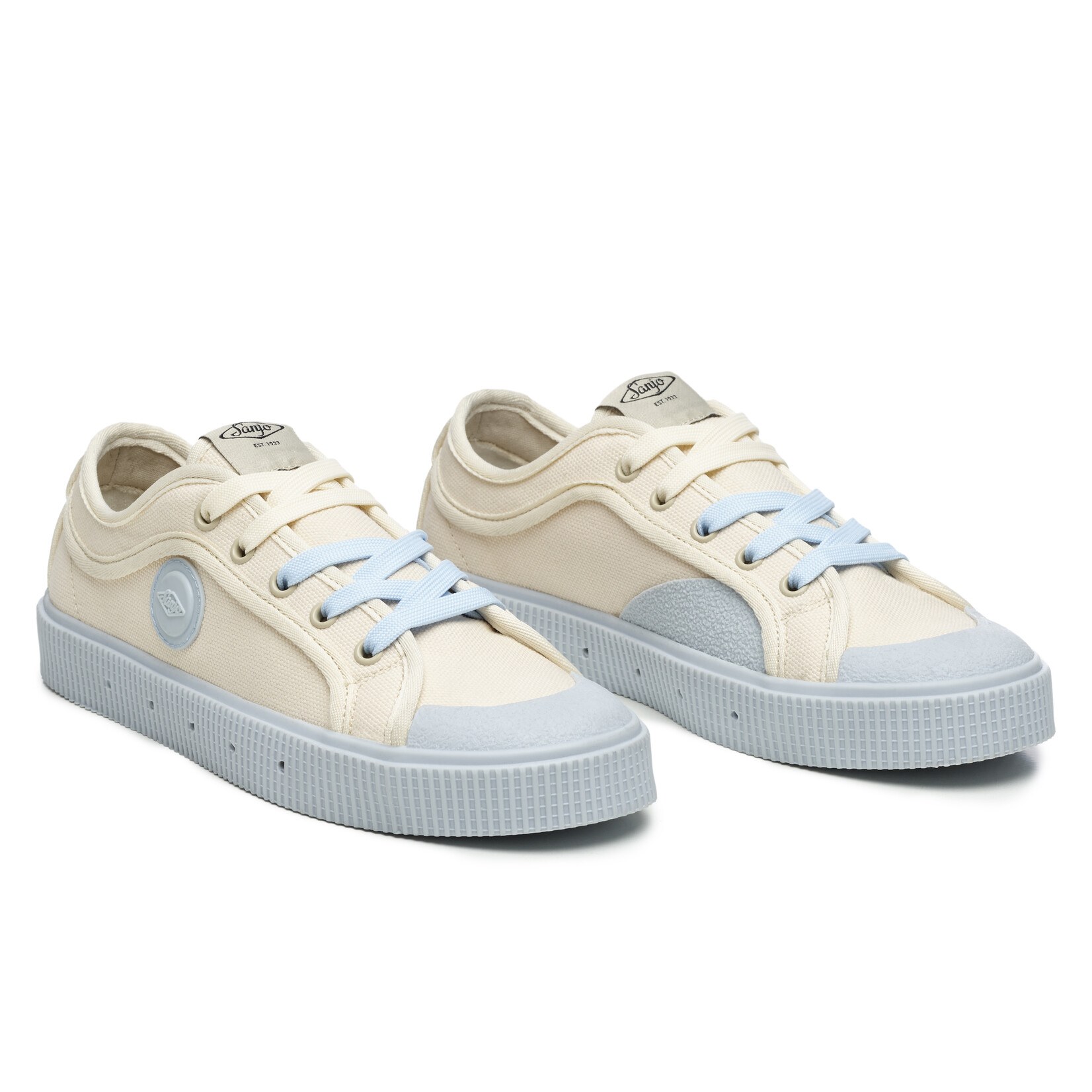 Sanjo Sanjo katoenen vegan sneaker K2000 Breeze Sky