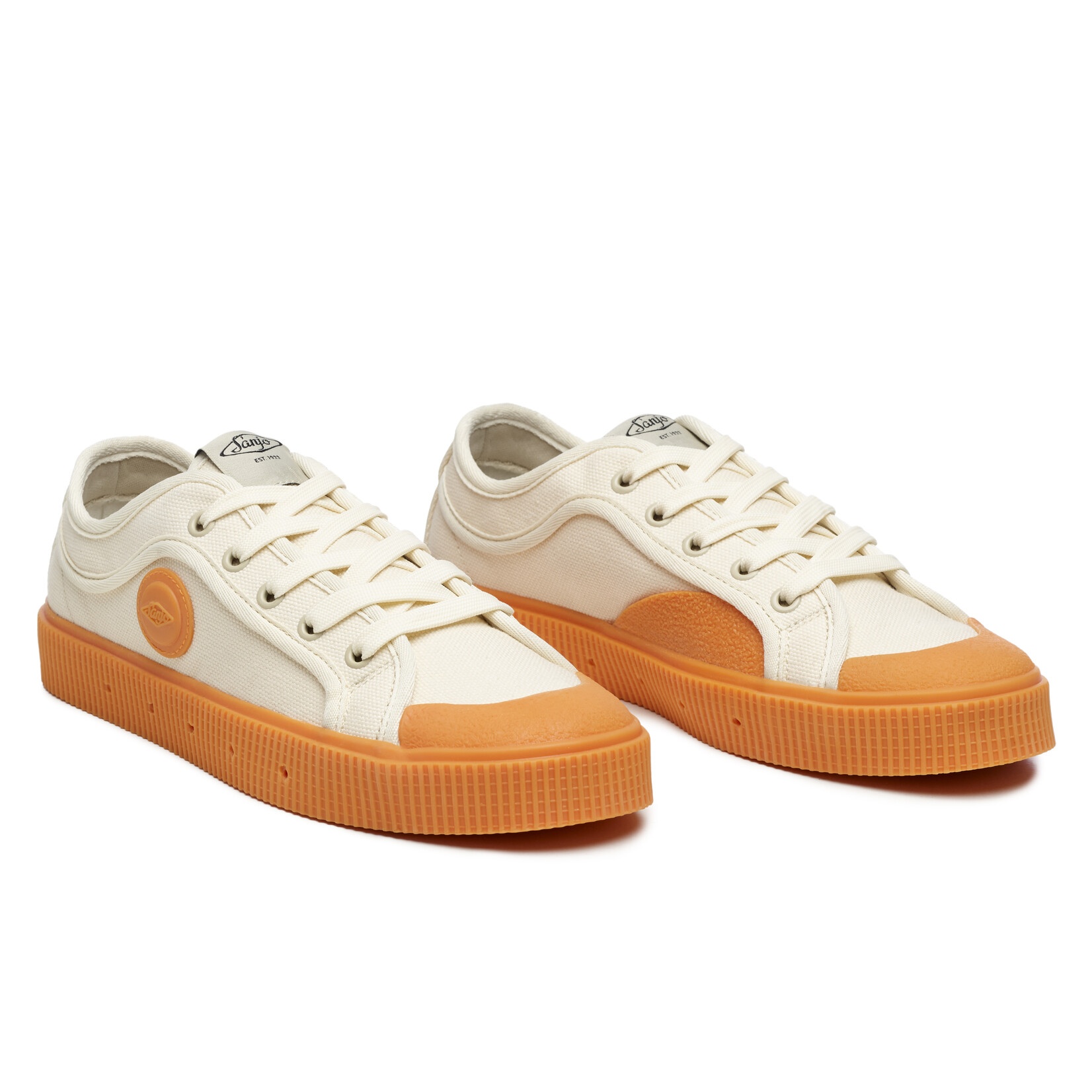 Sanjo Sanjo katoenen vegan sneaker K2000 Mandarina