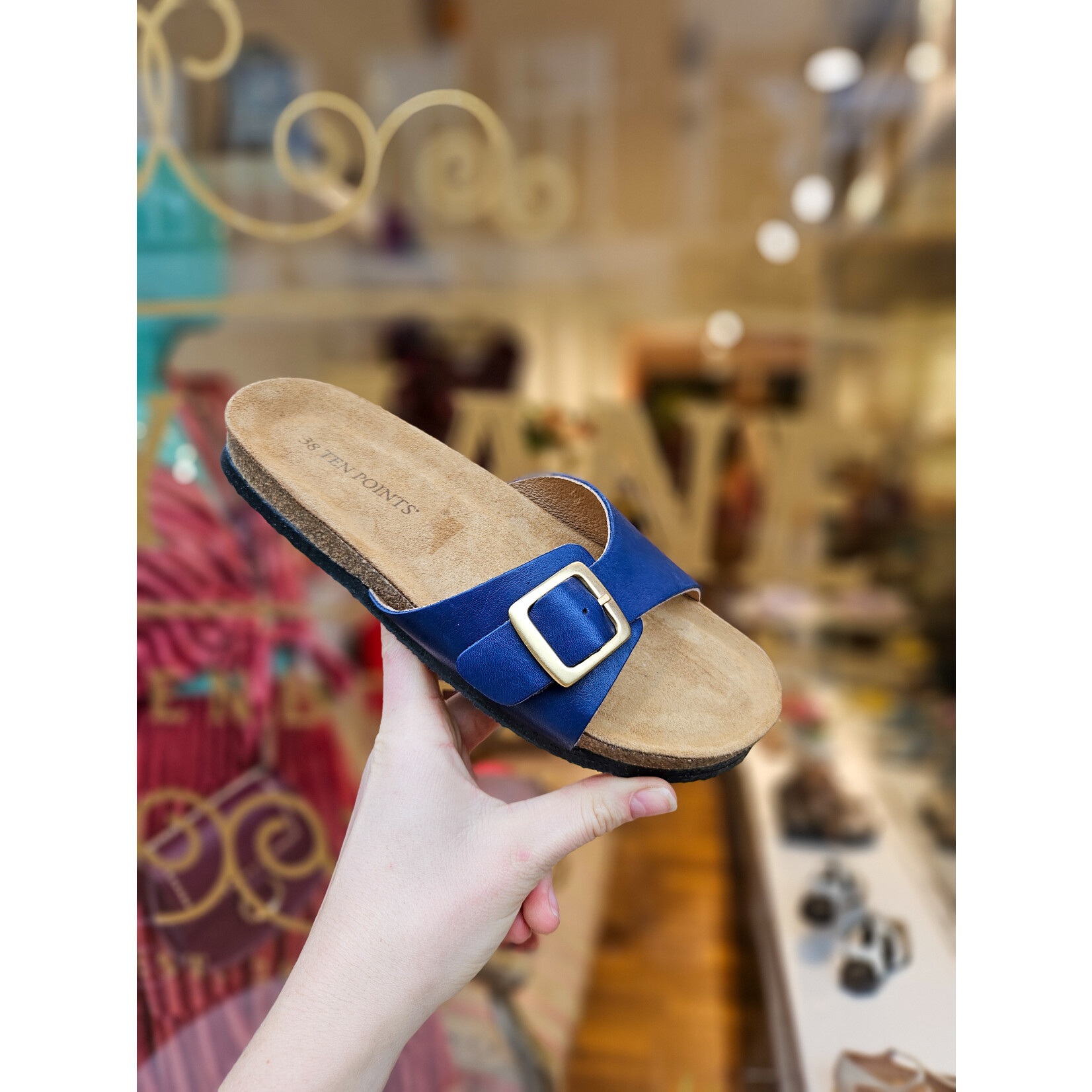 Ten Points, slipper Vivienne Navy blauw