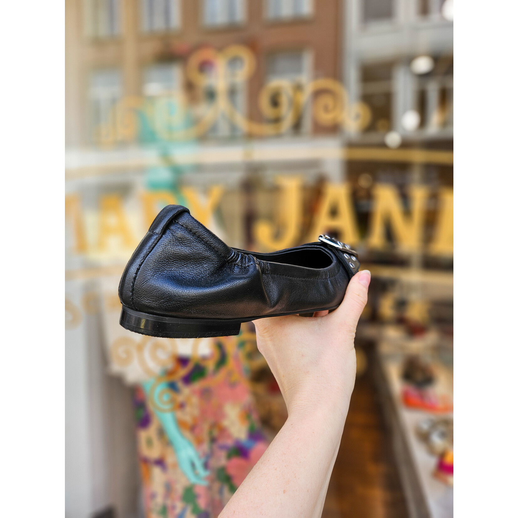 Copenhagen Shoes ballerina zwart gesp