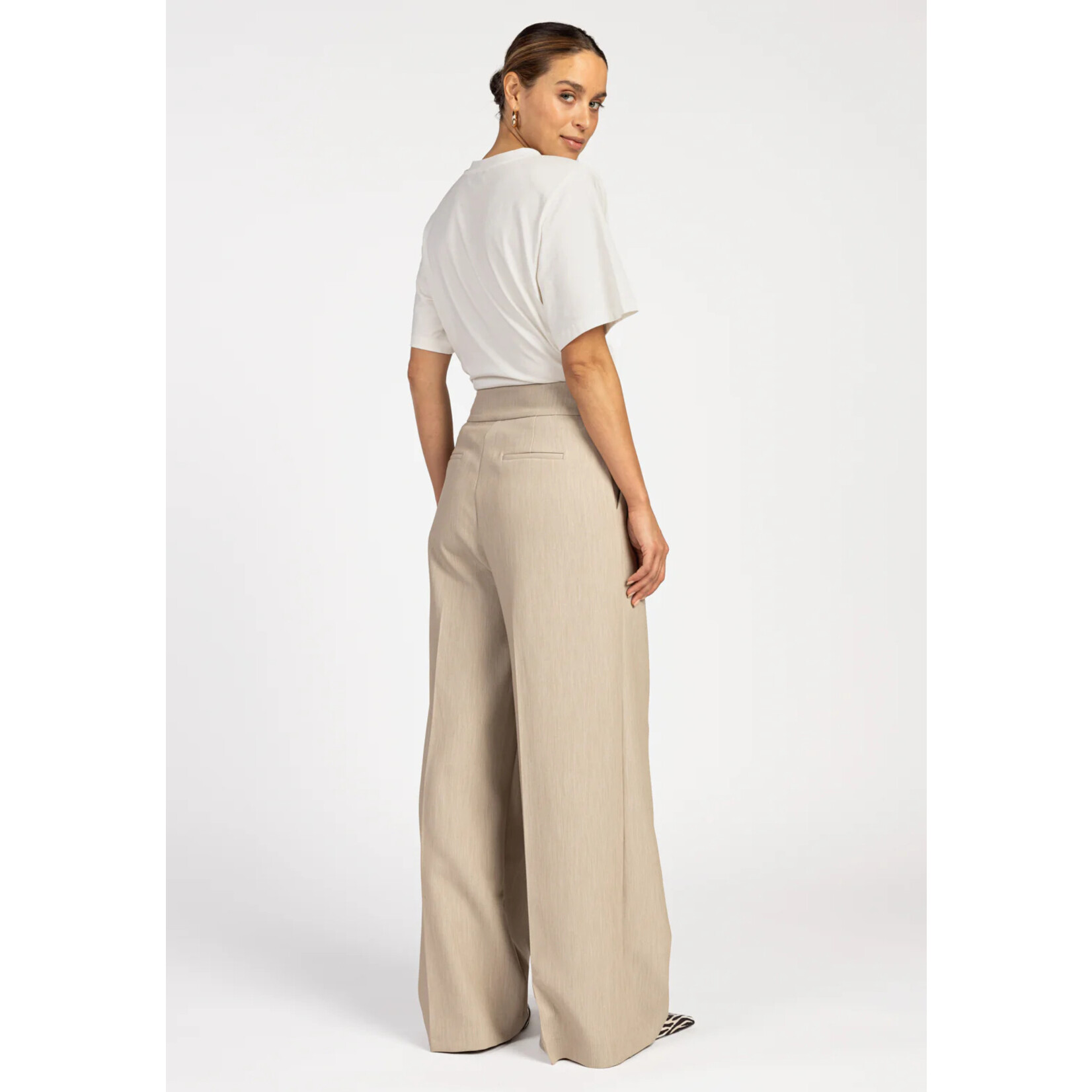 Aaiko pantalon recht NORE desert taupe