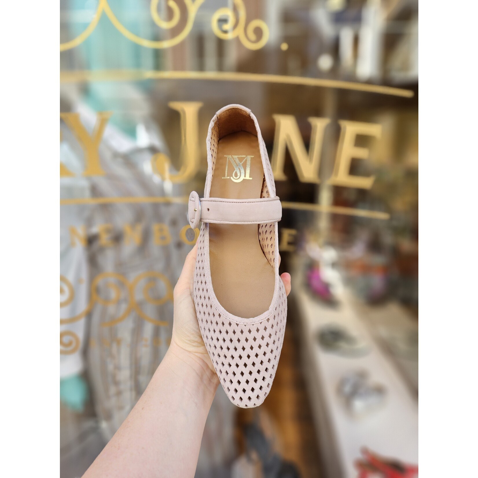 Mary Jane Collectie ballerina gesp ELORE roze