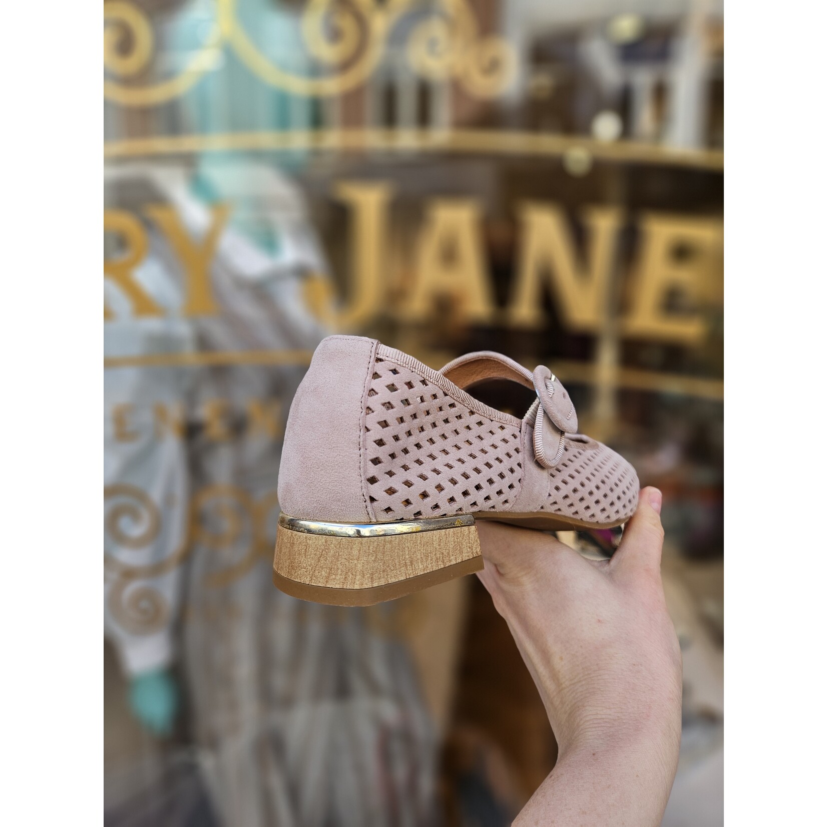 Mary Jane Collectie ballerina gesp ELORE roze