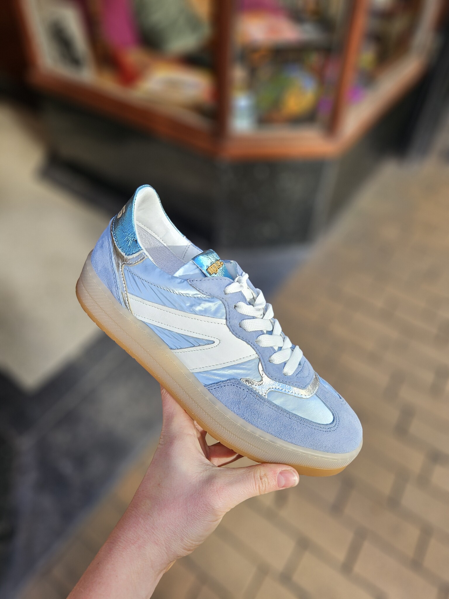 S3564 SS25 MJUS, sneaker sea DONJA blauw - Mary Jane Schoenenboetiek