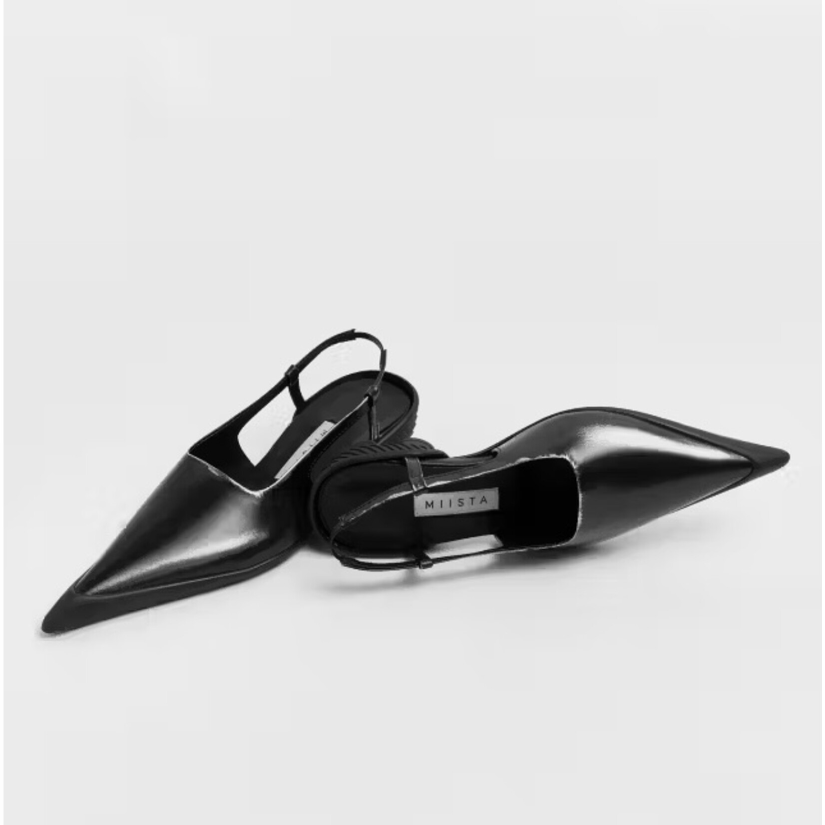 Miista slingback ANNYA silver courts zwart