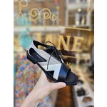 Le Bohemien sandaal veter DENISE zwart/wit
