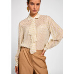 Aaiko blouse viscose YALISE dot wit/goud