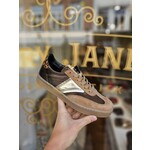 MJUS, leren sneaker GIADA bruin/zand print