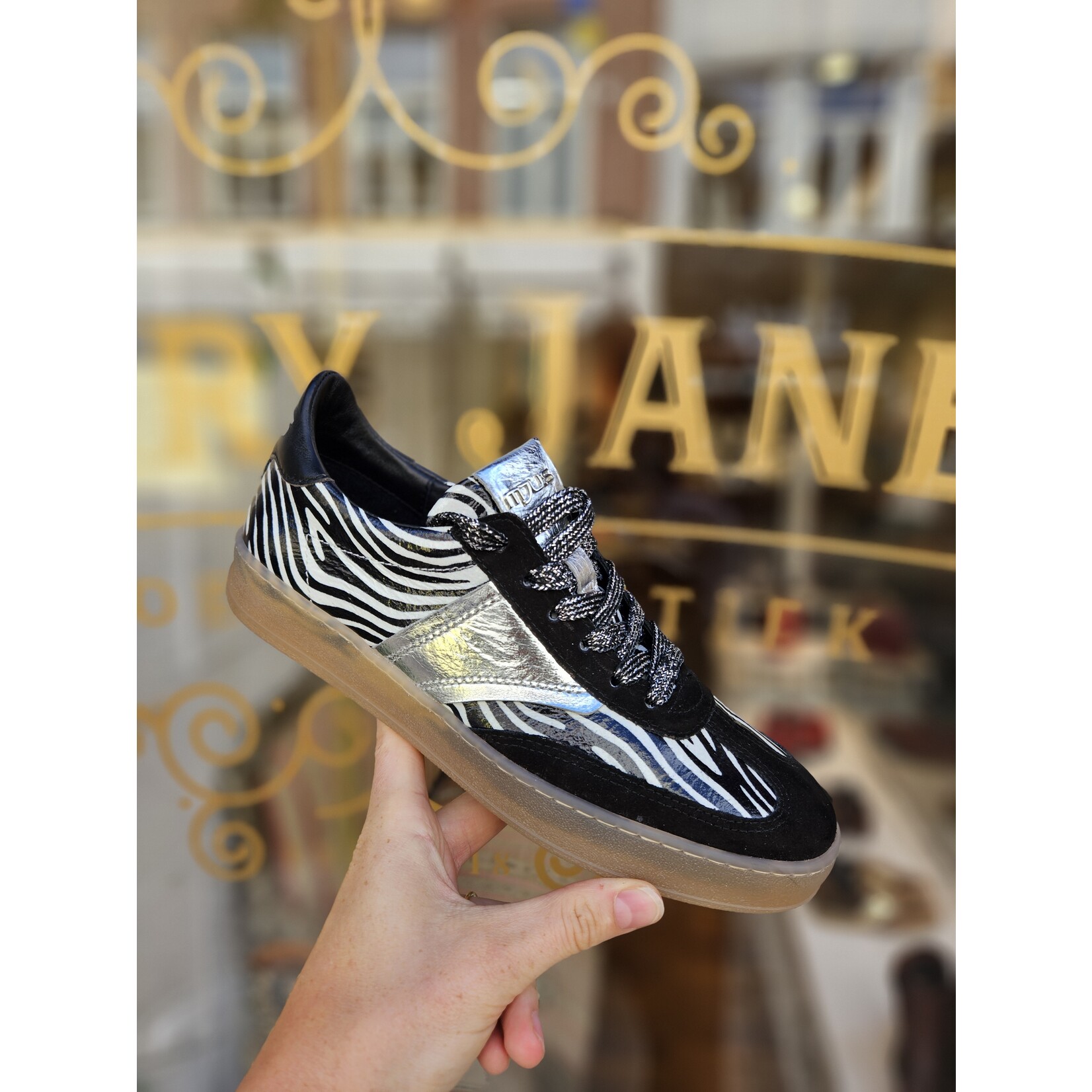 MJUS, leren sneaker Chiara print zebra