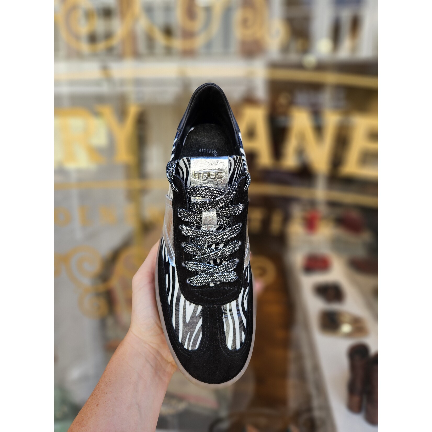 MJUS, leren sneaker Chiara print zebra