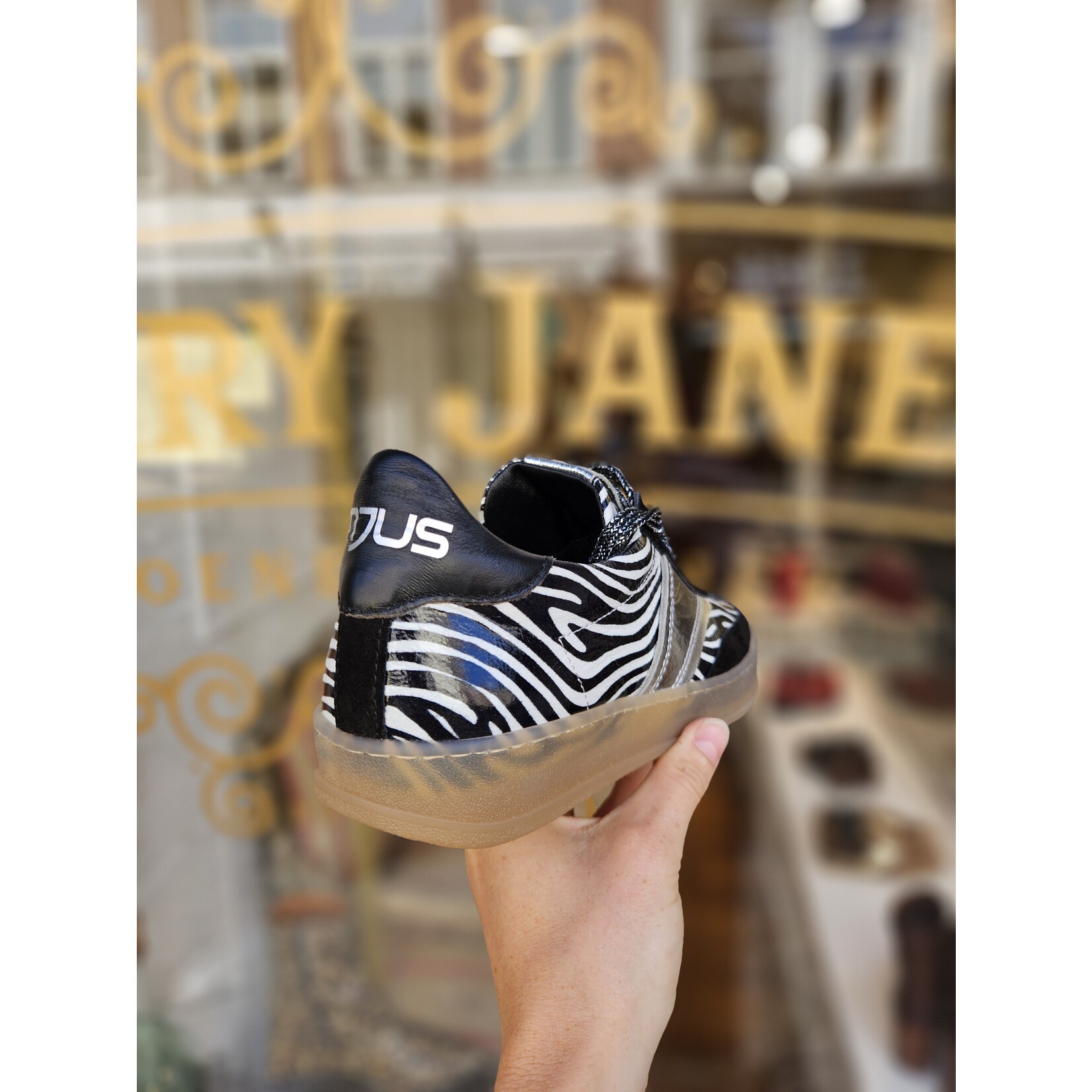 MJUS, leren sneaker Chiara print zebra