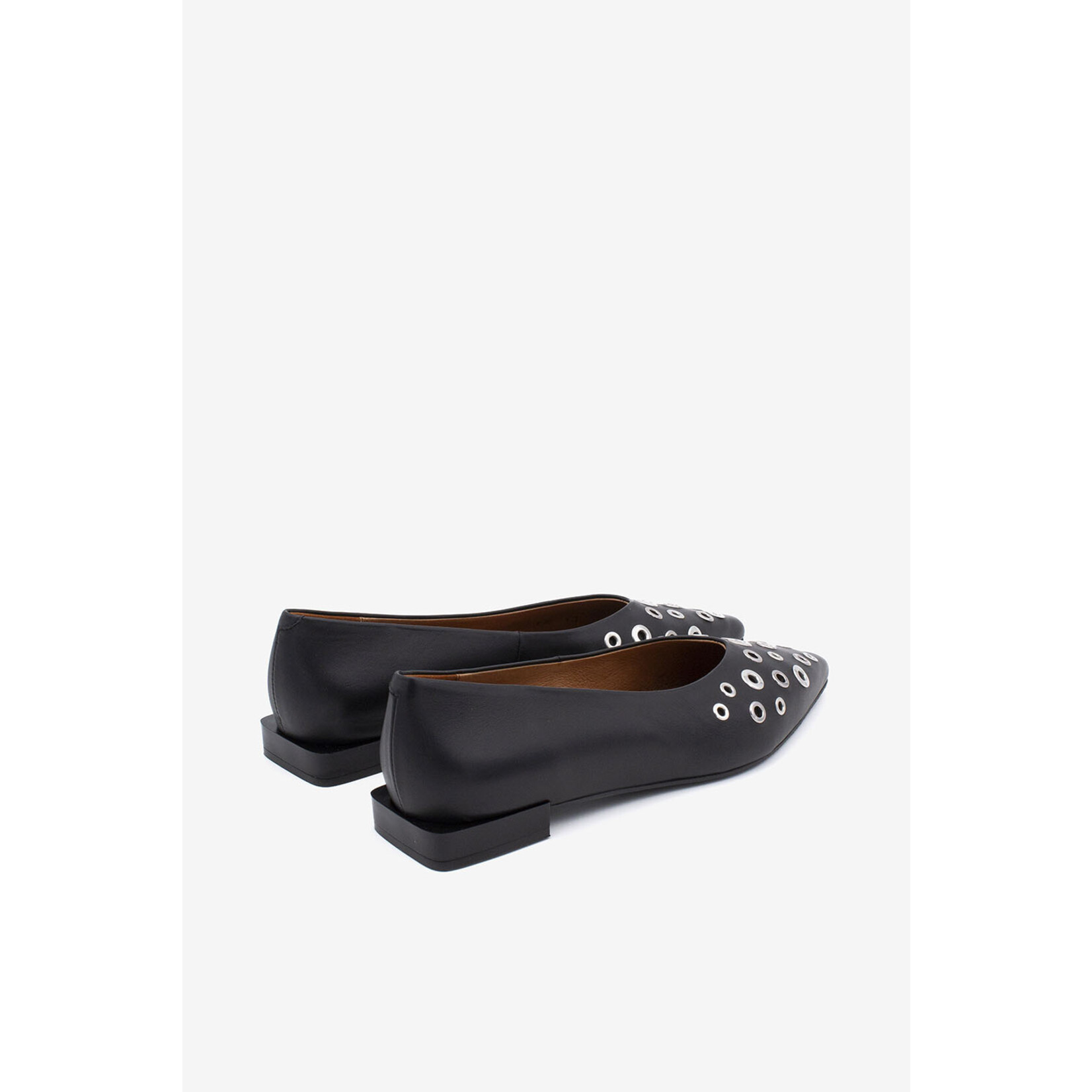 Angel Alarcon Angel Alarcon, leren ballerina studs Sila zwart