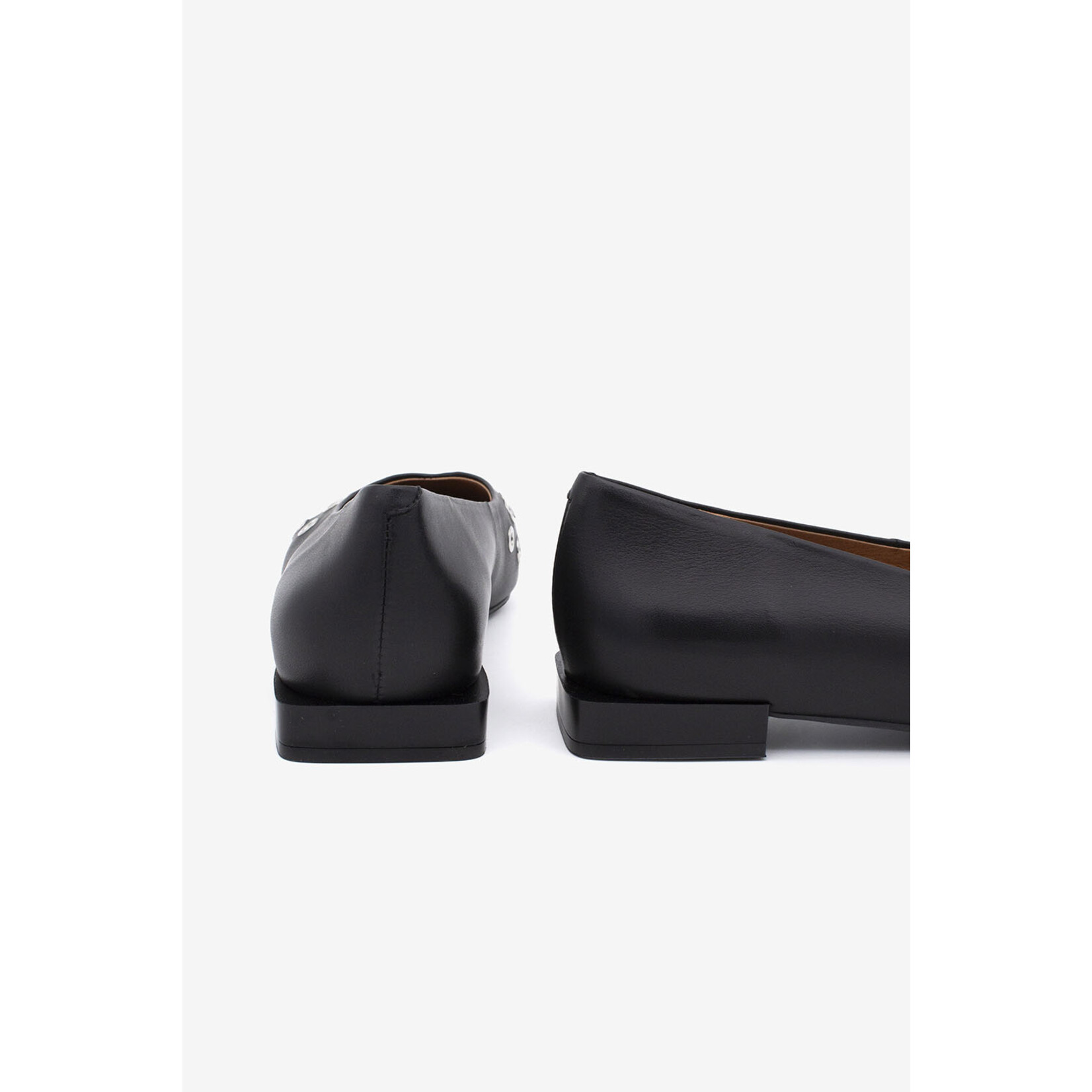 Angel Alarcon Angel Alarcon, leren ballerina studs Sila zwart