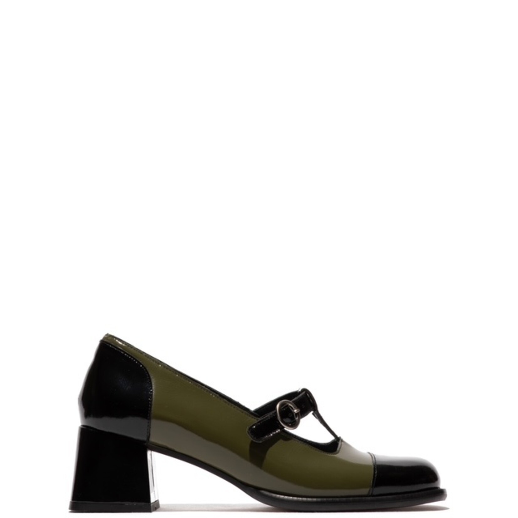Fly London Solf Pump zwart/groen